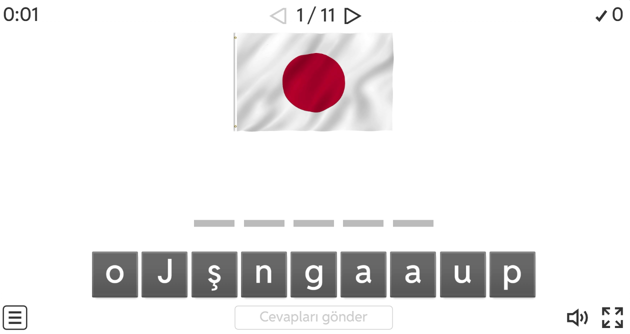 Yeni müfredat - 5.1 School Life - Countries 16